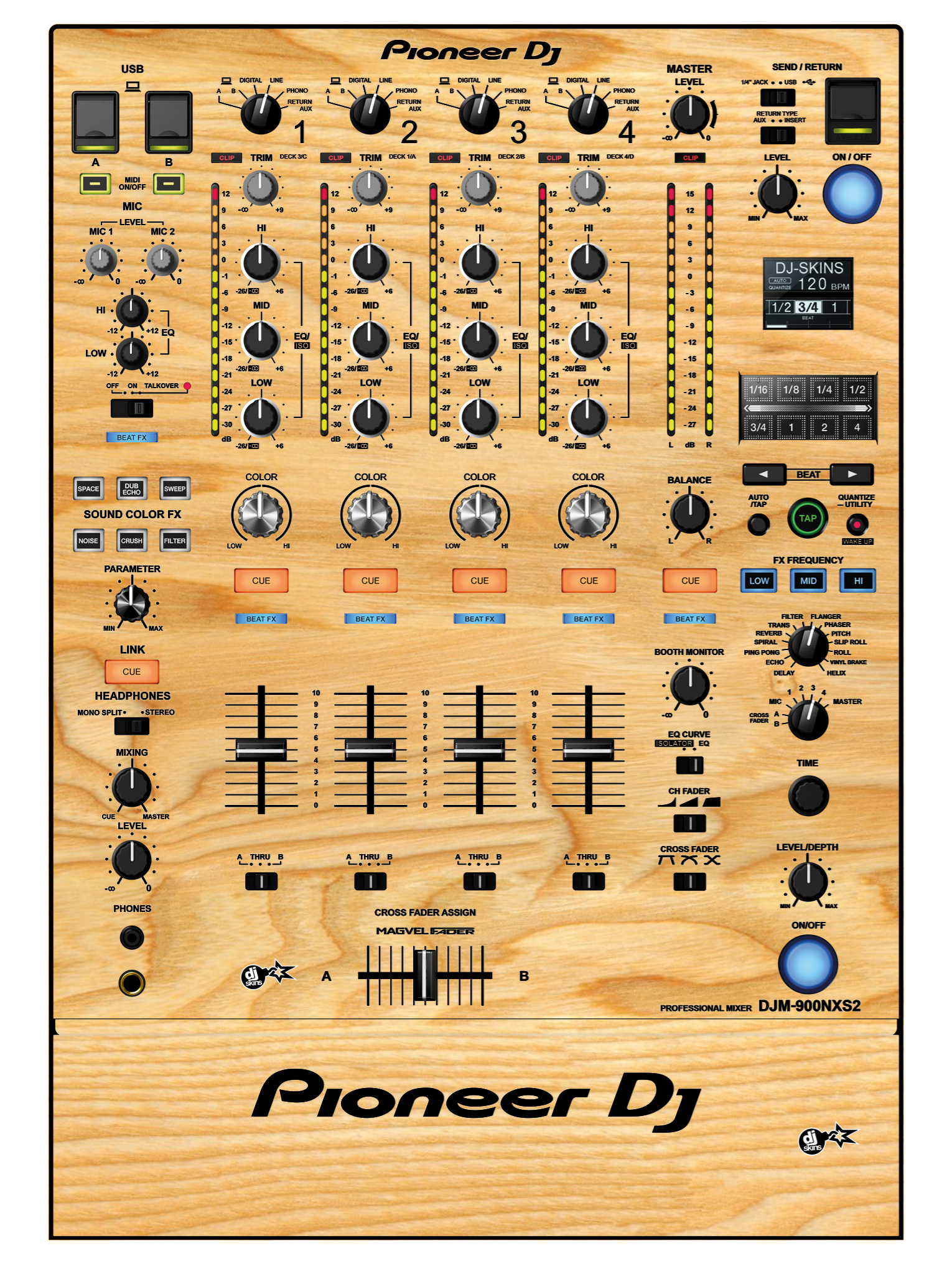 برچسب دستگاه DJ SKIN PIONEER DJM-900 NEXUS2