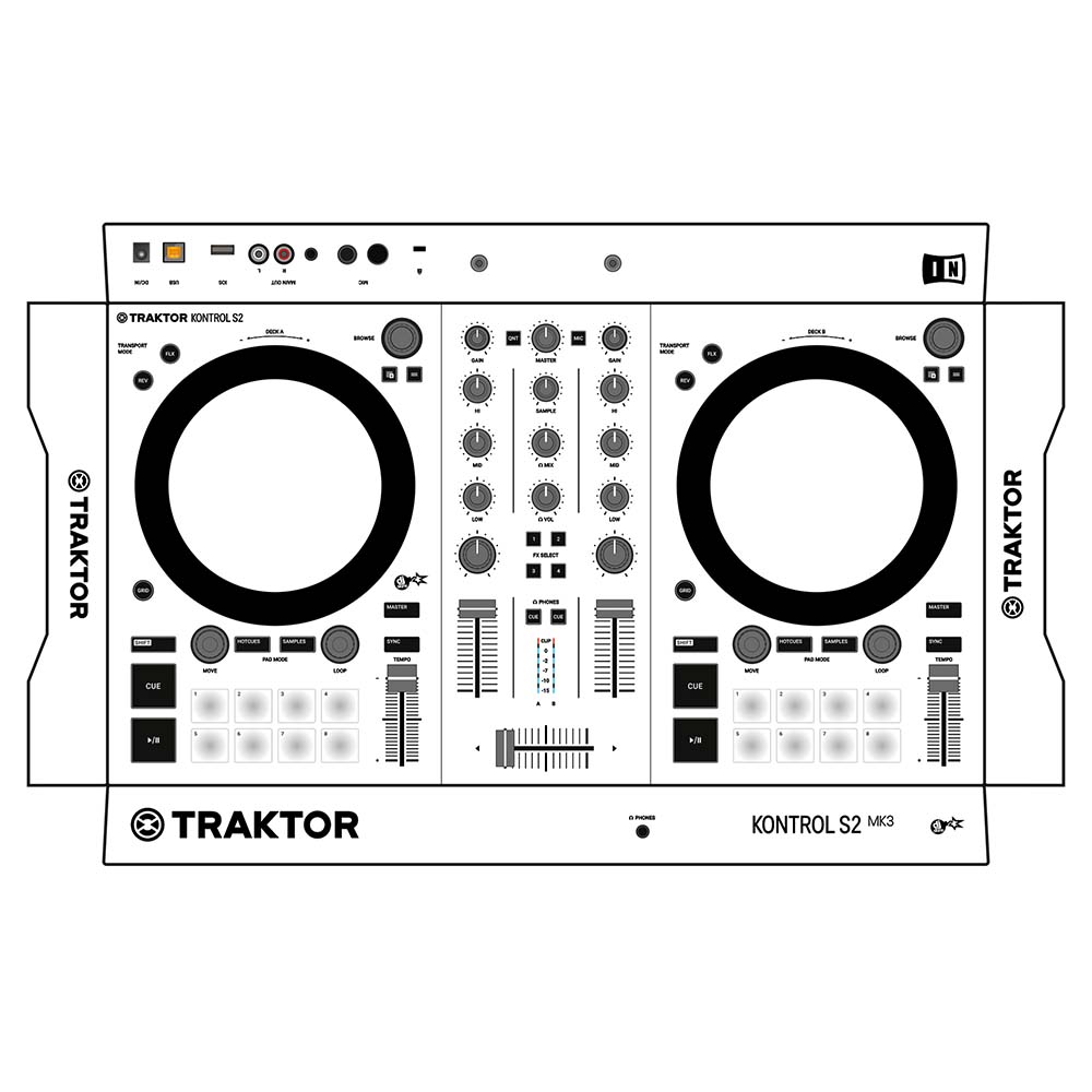 برچسب دستگاه DJ SKIN TRAKTOR S2 MK3